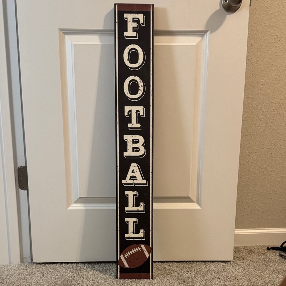 Hobby Lobby Football Wall Art - Black and White